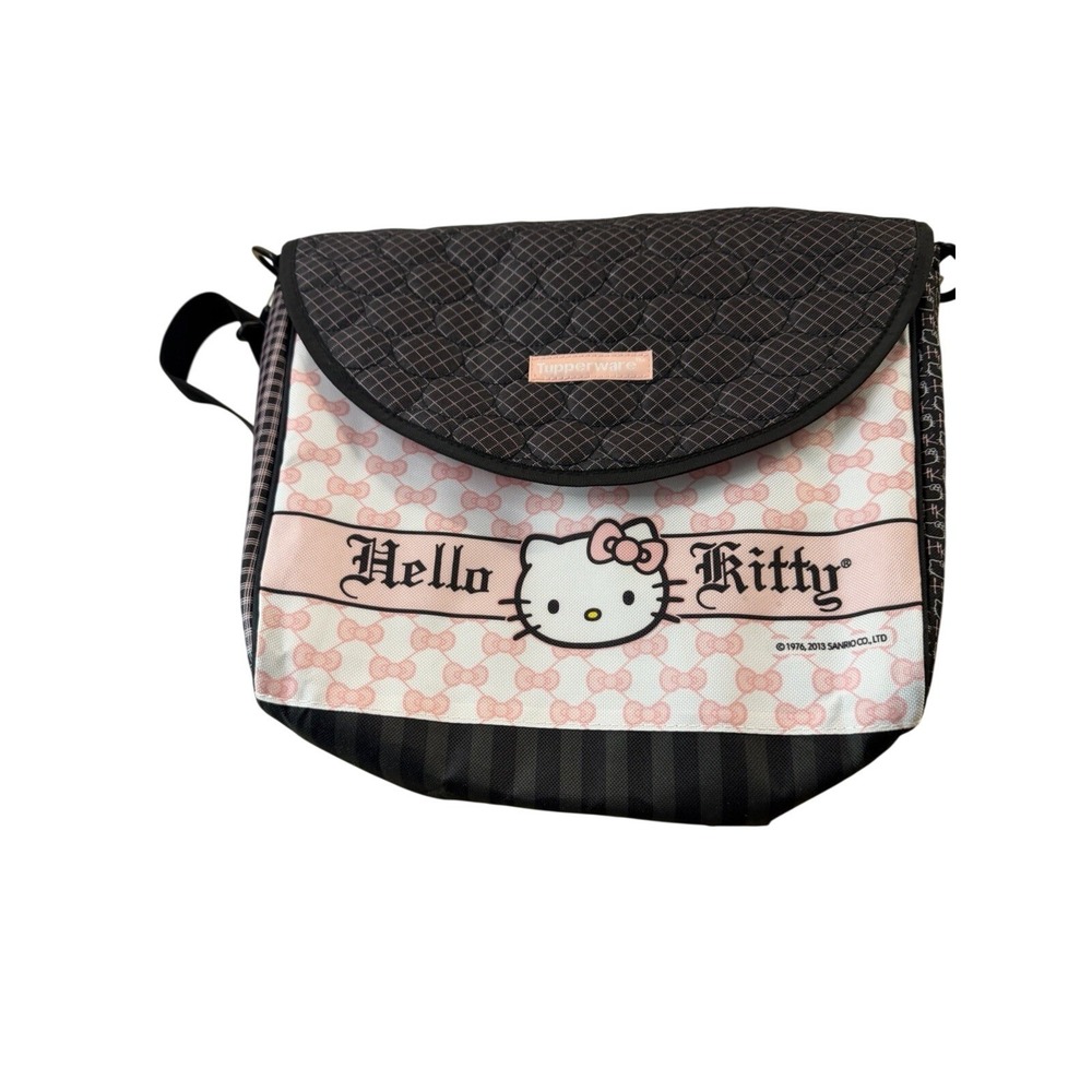 Tupperware Hello Kitty Insulated Lunch Bag Pink Black‎ Sanrio 2013
